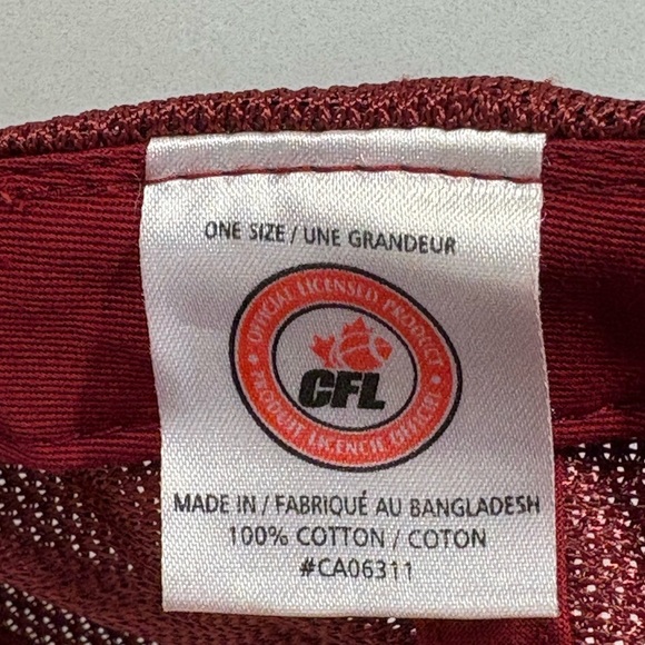 Montreal Alouettes Embroidered Cap in Navy and Red One Size - Picture 8 of 9